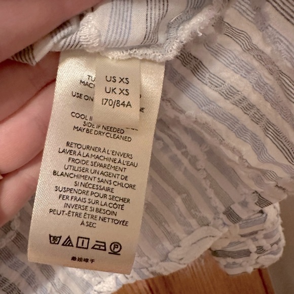 Anthropologie Pilcro The Whitney Trapeze Embroidered Appliqué Buttondown XS - Picture 7 of 8